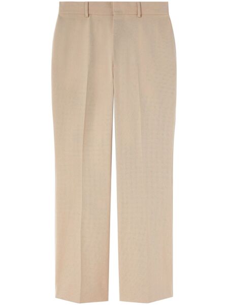  Palm Angels Retro Flare Cotton Trousers - Neutrals 