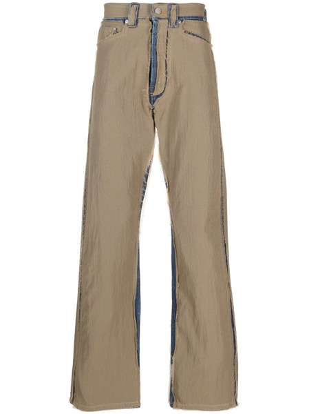  Palm Angels Ripstop Straight-leg Trousers - Brown 