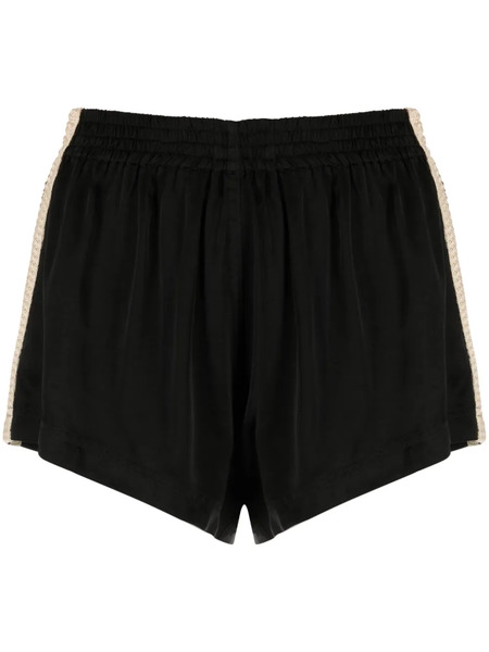  Palm Angels Side-stripe Track Shorts - Black 