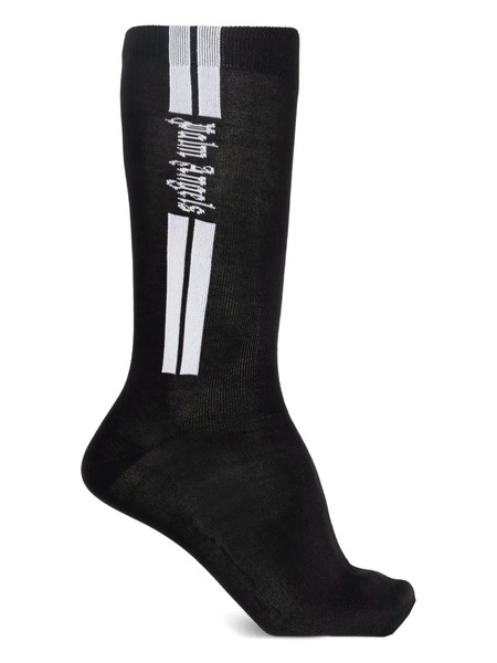 Palm Angels Striped Socks - Black 