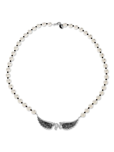  Palm Angels Wing-pendant Necklace - Silver 