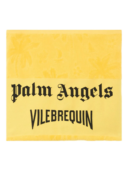  Palm Angels X Vilebrequin Jacquard Patterned Beach Towel - Yellow 