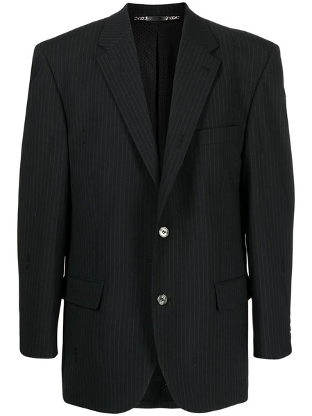  Palmer Pinstripe Single-breasted Blazer - Black 
