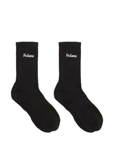  Palmes Logo Socks (set Of Two) - Black 