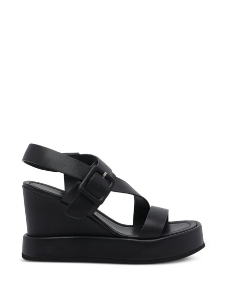  Paloma Barceló Buckle-closure Leather Sandals - Black 