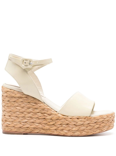 Paloma Barceló Riu 95mm Leather Espadrilles - White 