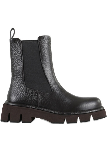  Paloma Barceló Textured Platform Boots - Brown 