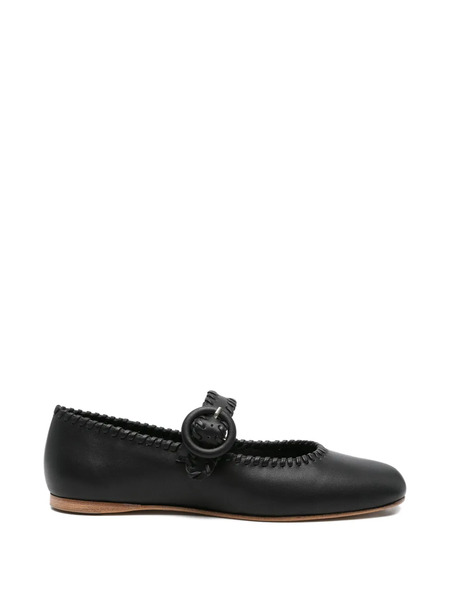  Paloma Barceló Trim-detail Ballet Flats - Black 