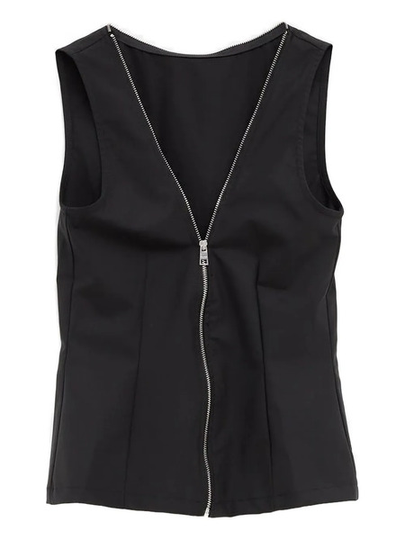  Paloma Wool Fase Zip-up Top - Black 