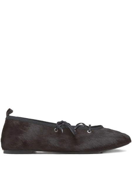  Paloma Wool Leather Ballet Flats - Brown 