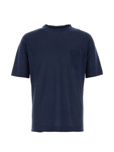  Paltò Crew-neck Pocket T-shirt - Blue 