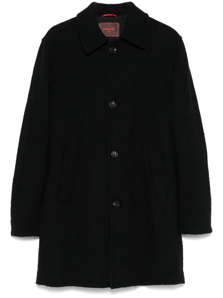  Paltò Herringbone Coat - Black 