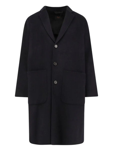  Paltò Maxi-pocket Single-breasted Coat - Black 