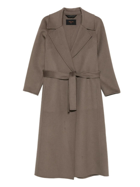  Paltò Paola Belted Wrap Coat - Brown 
