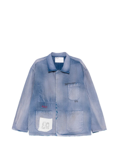  Paly Holy City Printed Pocket Shirt - Blue 