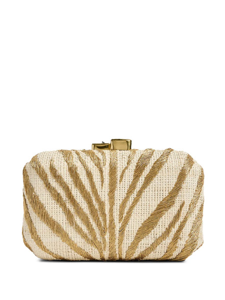  Pamela Munson Le Zoo Clutch Bag - Neutrals 
