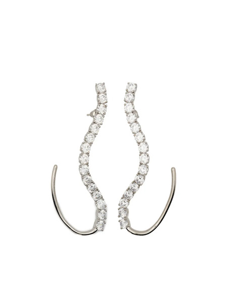  Panconesi Curved-effect Earrings - Silver 