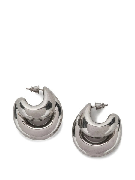  Panconesi Double Blow Up Earrings - Silver 