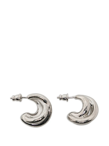  Panconesi Double Blow Up Earrings - Silver 