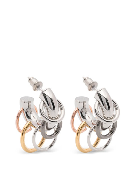  Panconesi Pierced Hoops Earrings - Silver 
