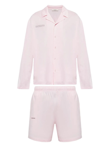  Pangaia Slogan-print Cotton Pyjama Set - Pink 