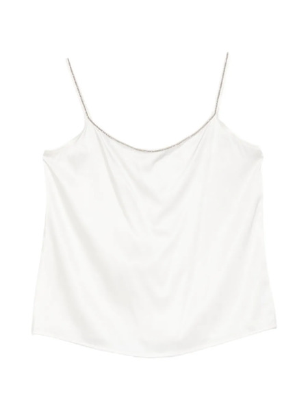  Panicale Beaded Strap Top - White 