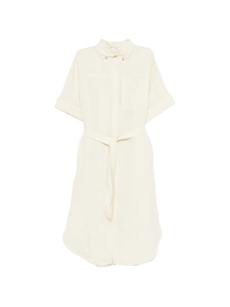  Panicale Belted Midi Dress - Gold 