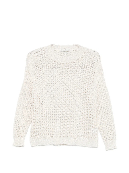  Panicale Open-knit Crew-neck Sweater - Neutrals 