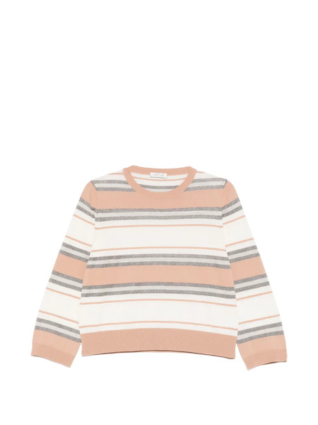  Panicale Striped Crew-neck Top - Neutrals 