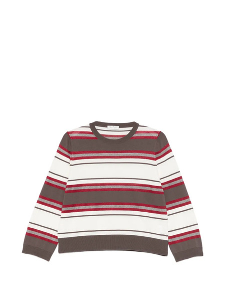  Panicale Striped Long-sleeve T-shirt - White 