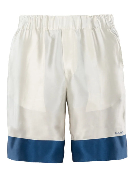  Pantamolle Silk-satin Shorts - White 