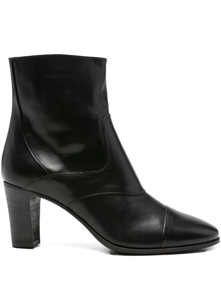  Pantanetti Leather Zip-fastening Boots - Black 