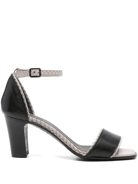  Pantanetti 80mm Leather Sandals - Black 