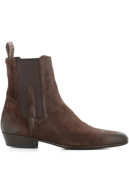  Pantanetti 30mm Suede Chelsea Boots - Brown 