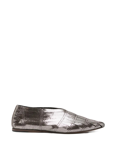 Pantanetti Pointed-toe Ballet Flats - Silver 