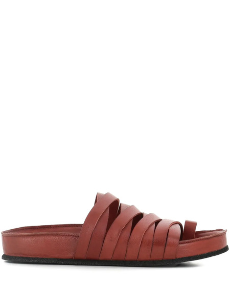  Pantanetti Strap-detail Sandals - Brown 