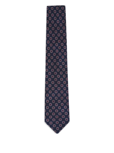  Paolo Albizzati Geometric-pattern Tie - Blue 