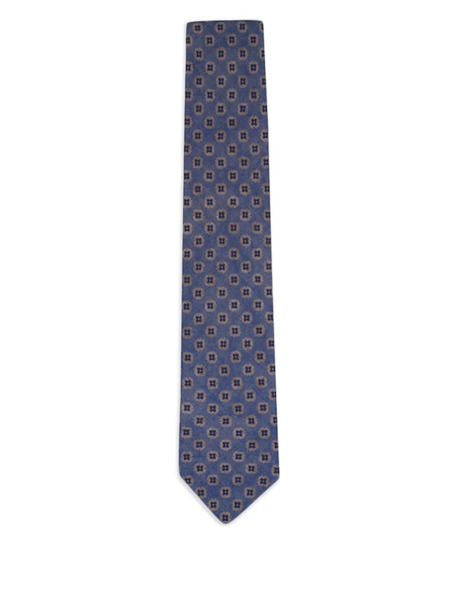 Paolo Albizzati Patterned Tie - Blue 