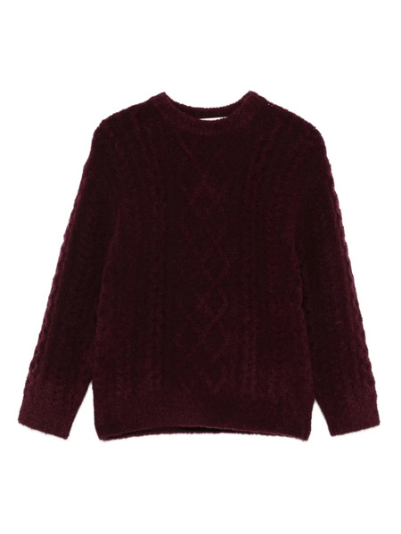  Paolo Pecora Kids Cable-knit Sweater - Red 