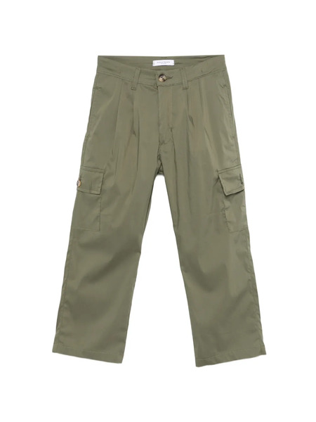  Paolo Pecora Kids Cargo-pocket Trousers - Green 