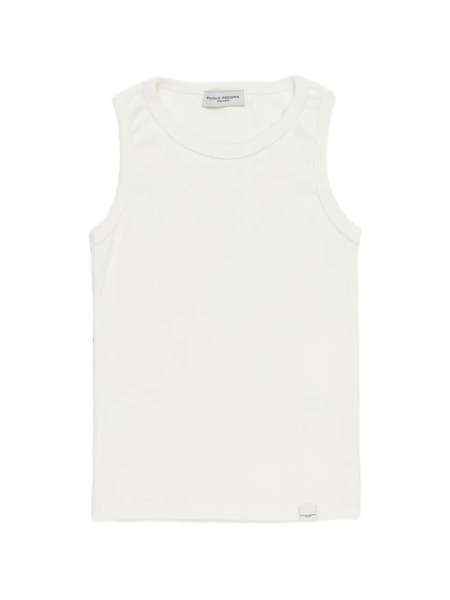  Paolo Pecora Kids Crew-neck Sleeveless Top - Neutrals 
