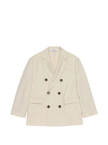  Paolo Pecora Kids Double-breasted Blazer - Neutrals 