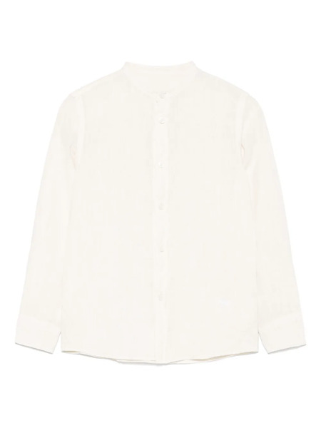  Paolo Pecora Kids Linen Shirt - Neutrals 