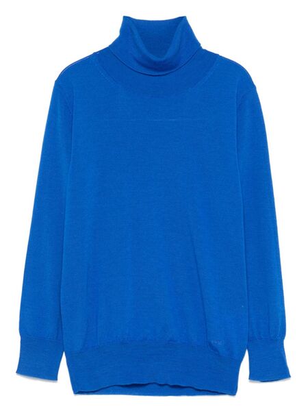  Paolo Pecora Kids Logo-embroidered Sweater - Blue 