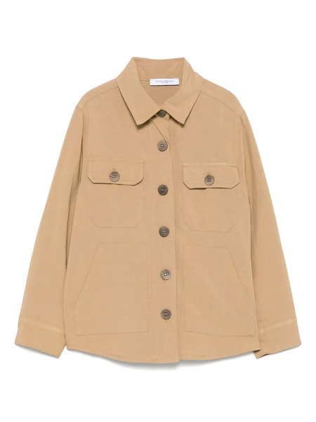 Paolo Pecora Kids Multi-pocket Shirt - Brown 
