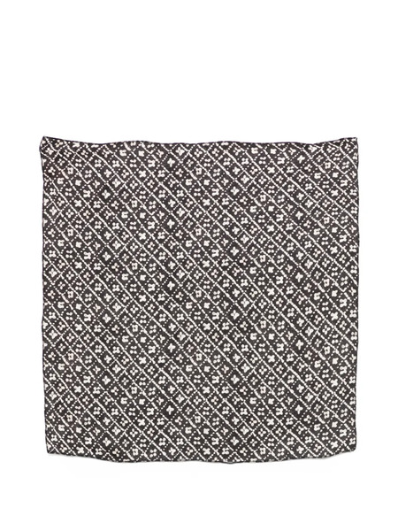  Paolo Pecora Kids Patterned Scarf - Black 