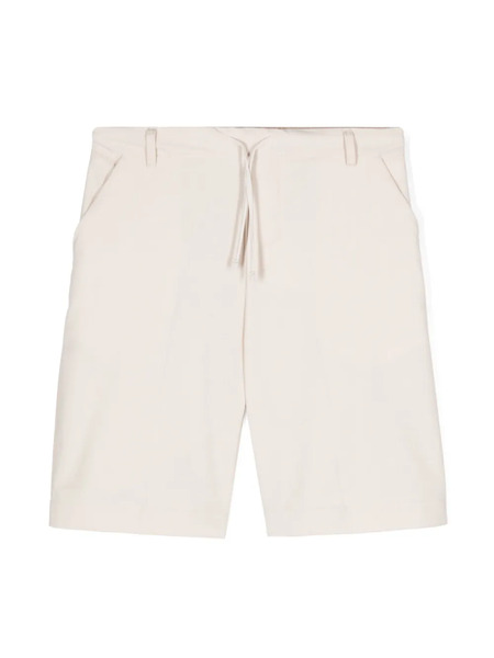 Paolo Pecora Kids Pressed-crease Shorts - Neutrals 