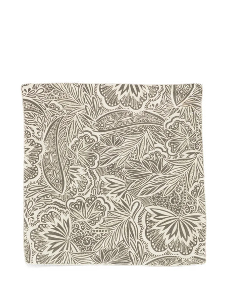  Paolo Pecora Kids Printed Scarf - Green 