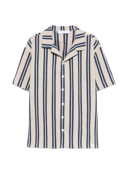  Paolo Pecora Kids Striped Shirt - Neutrals 
