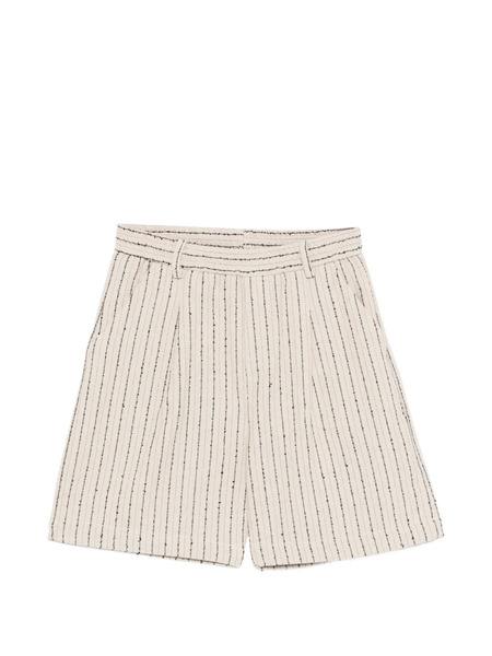  Paolo Pecora Kids Striped Shorts - Neutrals 